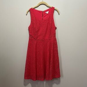 Xhilaration Coral Pink Lace Dress